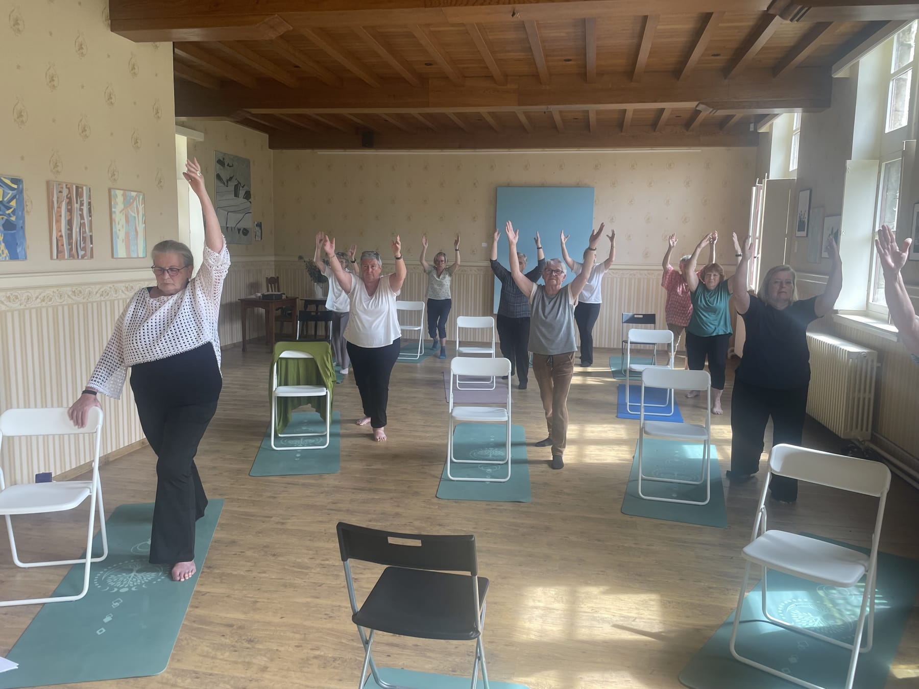 Stoelyoga in de zorgsector